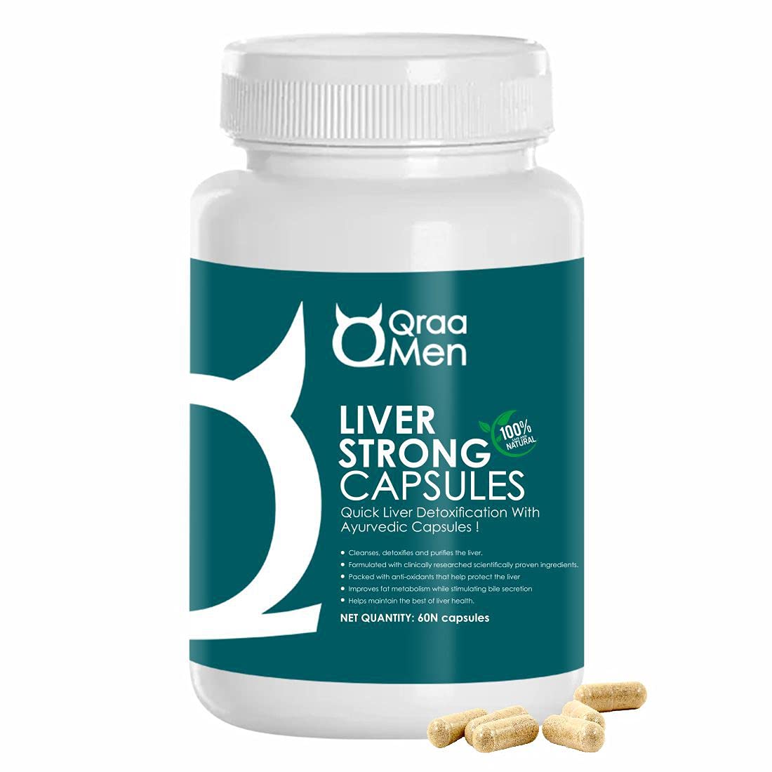 Qraa Men Liver Strong Capsules For Cleanses, Detoxifies and Purifies The Liver (60 Capsules) (B0995PDFKG) Amazon Price History, Amazon Price Tracker