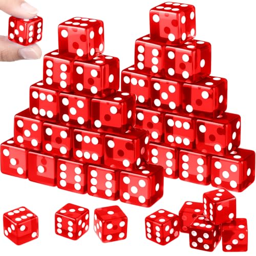 Seenelling 36-Piece 19mm Red Dice Set