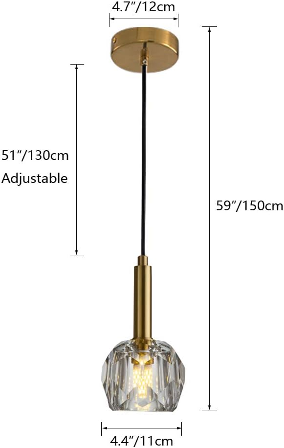 Crazy Deals NC Lighting 1-Light Modern Crystal Pendant Lighting Gold Brushed Metal Decorative Mini Angular Glass Ceiling Hanging Light Fixtures for Kitchen Island Bedroom Bar Dining Room Cheapest 🛒 NC Lighting 1-Light Modern Crystal Pendant Lighting Gold Brushed Metal Decorative Mini Angular Glass Ceiling Hanging Light Fixtures for Kitchen Island Bedroom Bar Dining Room