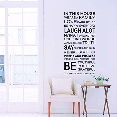 In This House we are a Family Wall Decal - Large - 60 x 90 cm - STA-195
