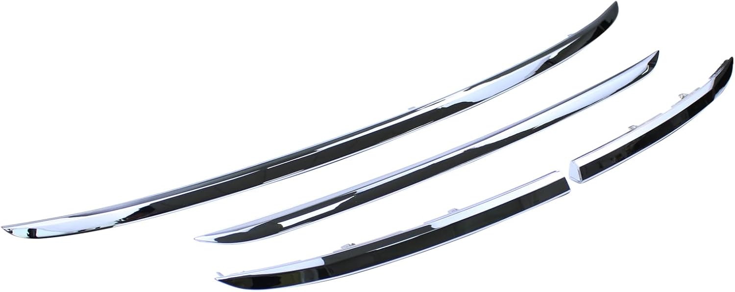 Front Grille Trim Moulding Kit for Honda CR-V 2.4L 2012-2013 Upper Middle Lower Grill Trim Chrome