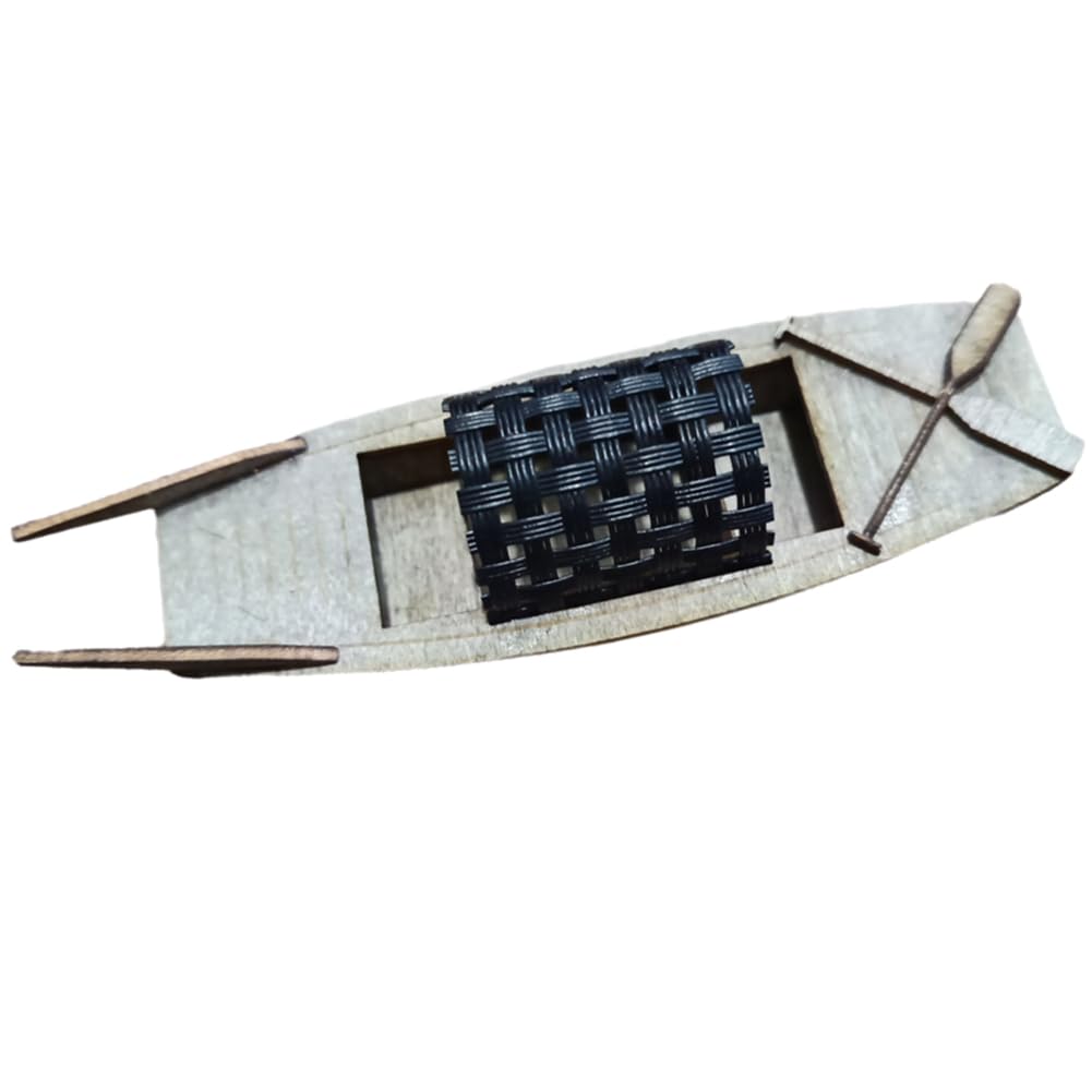 Décoration de bateau en bois vintage Wupeng miniature pour étagère salon