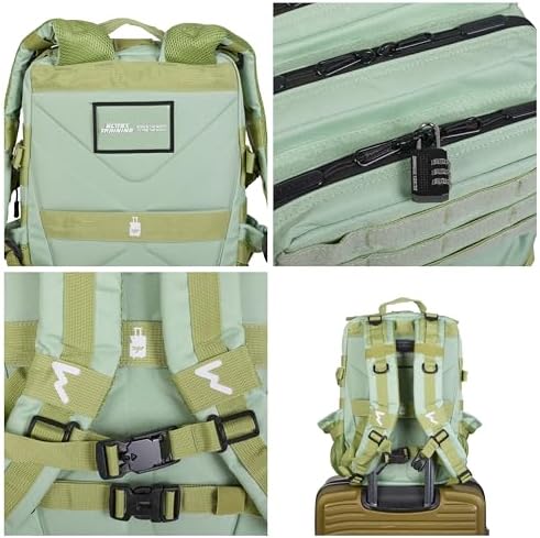 Sac à Dos Tactique Elitrainx Elitex 25L | Étanche Oxford 1000D | Format Cabine Avion | Sport Outdoor