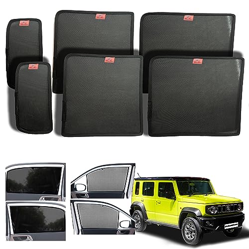 Image of WolkomHome car Fix Curtain Window Shades Half Curtains Sunshade for Maruti Jimny