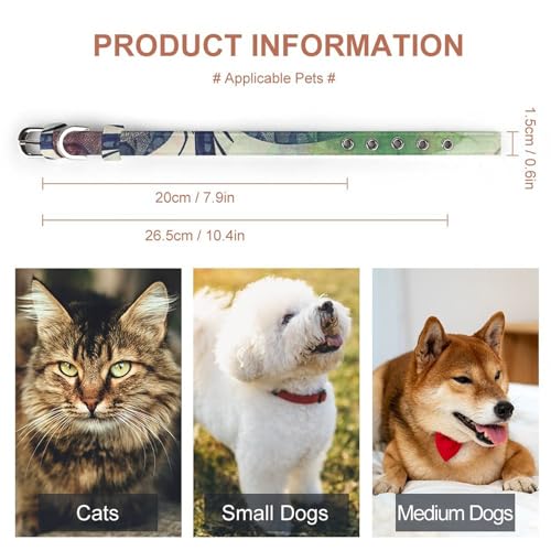 Collier libellule pour petit chien et chat réglable et moderne