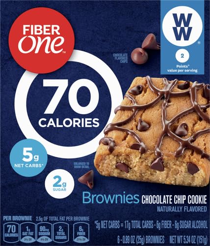 Fiber One DCS-3637 70 Calorie Brownies, Chocolate Chip Cookie, Snack Bars thumb #1