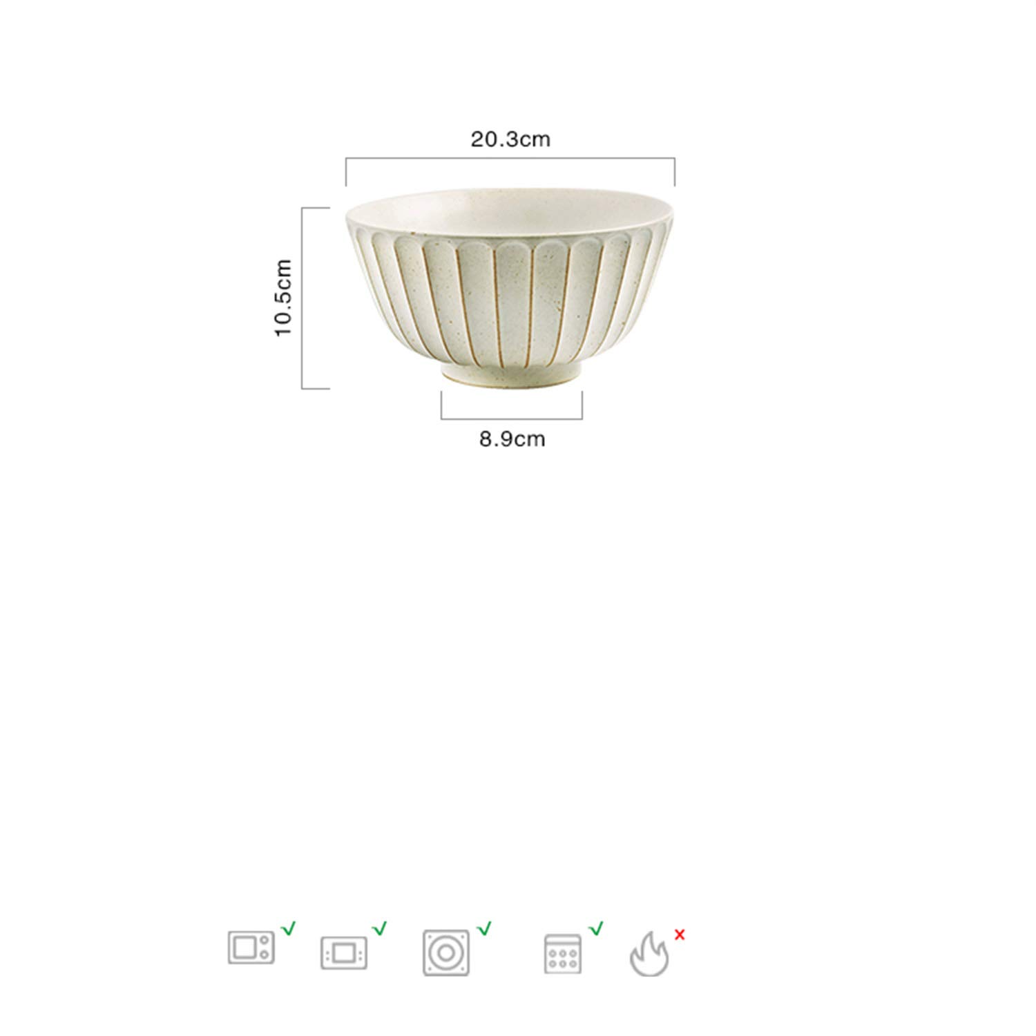 Bol en Céramique De Grande Capacité De 8 Pouces, Bol À Salade À Pétales en Relief, 1,4 L