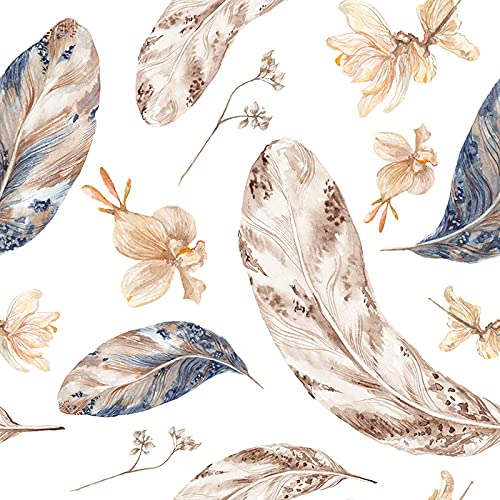 Papier peint intissé plumes d'automne décoration murale chambre 152x104 - 3