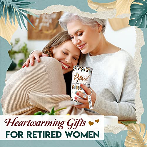 365Fury Fabulous Retirement Gifts For Women - Retired Gifts Ideas For Coworker, Nurse, Teacher, Mom - Funny Retirement Travel Coffee Mug - Retirement Gift Set For Women Tumbler & Keychain #TOP1