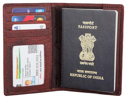 Image of WildHorn customised Gifts for Men | Personalized Leather Wallet for Mens -Name /Logo Printed on Wallet I Customised Ideas for Men Boy Love Husband Employees Clients (GW Pass 2052 Maroon)