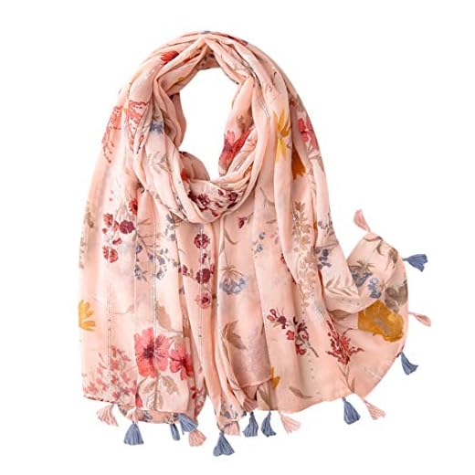 FAIRYGATE Tücher Rosa Damen Schal Damen XXL Herbst Winterschal Weich Warm Quadratisch Langer Fransen Poncho 18232