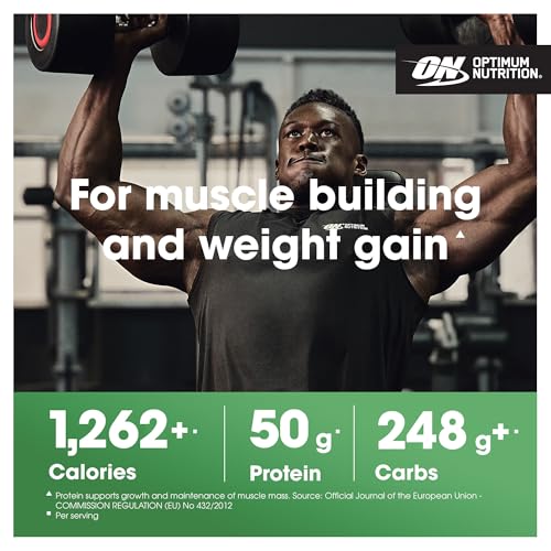 Optimum Nutrition Serious Mass Protein Powder High Calorie Mass Gainer with Vitamins, Creatine and Glutamine, Chocolate, 16 Servings, 5.45 kg - Image 4