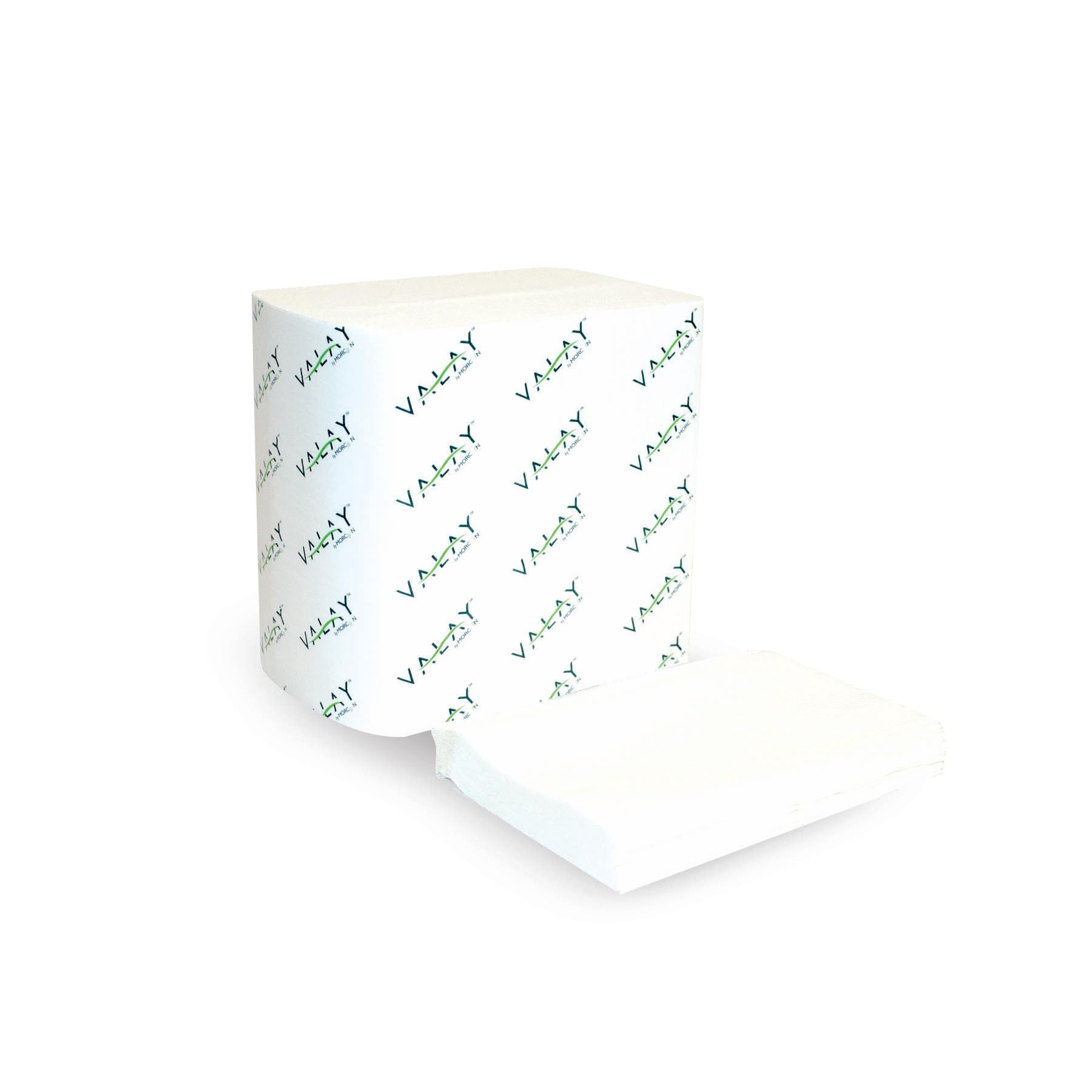 Morcon 4500 VN dispensador, Interfolded servilletas de papel, 2 capas, 6 1/2 x 8 1/4, blanco, 500/Unidades, 12 Pk/CTN