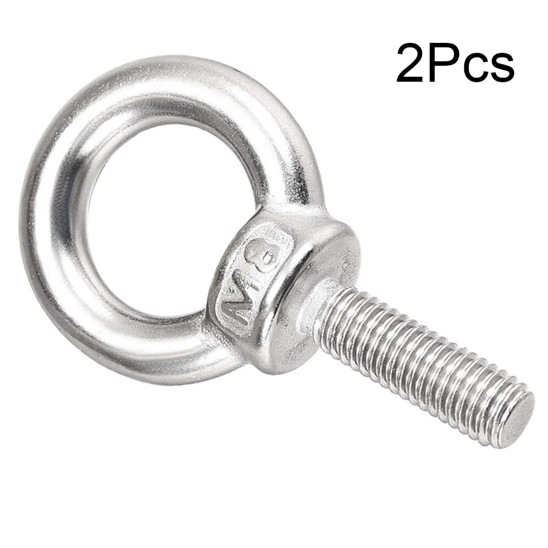 TA-VIGOR 2Pcs M8 x 25mm Lifting Long Eye Bolt, 304 Stainless Steel Wall Expansion Anchor Bolts - Image 3