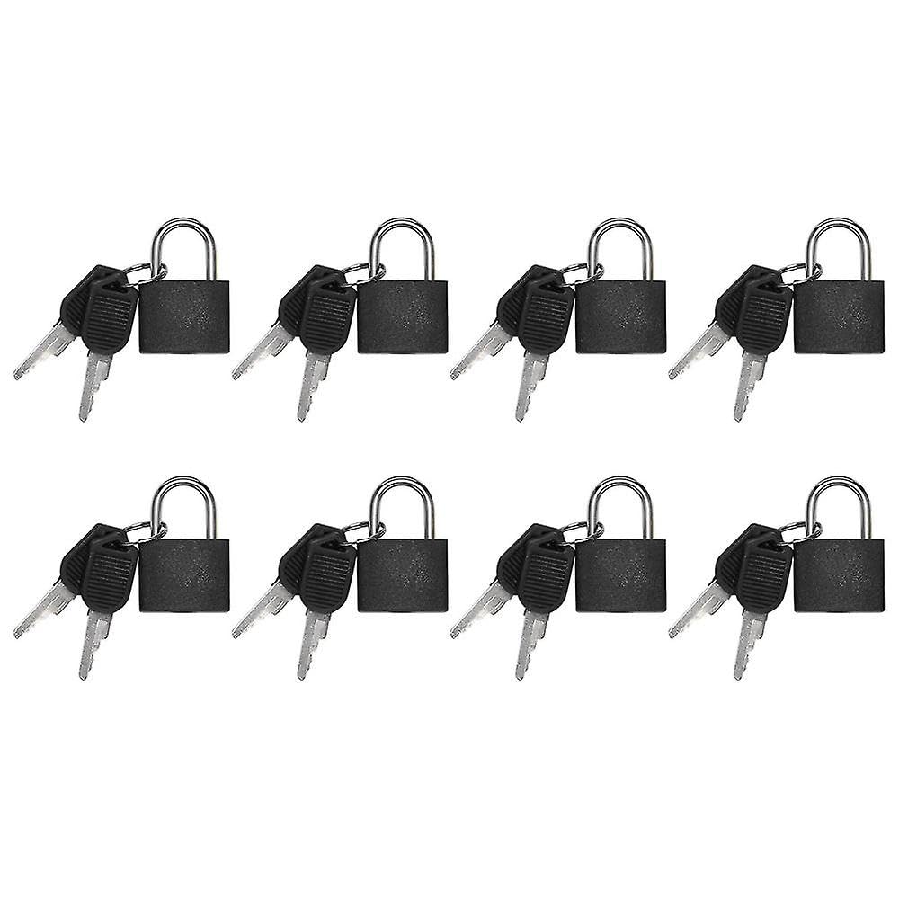 Joyhappst Image Color 8 Pack Locks Small Padlock With Key Luggage Gym Locker Lock Mini Colorful Padlock For Outdoor Schoo
