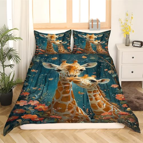 Housse de couette 240x260 fleurs en microfibre douce avec fermeture éclair - 6