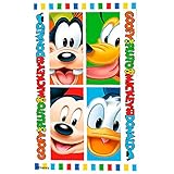 Toalla playa algodón de 140 x 70 cm de Mickey Mouse
