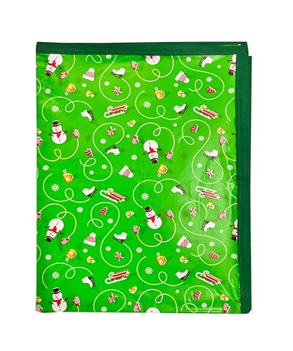 Image of EcoSoft Plastic Sheet,PVC Sheet for Kids,Rubber Sheet for Babies,Bed Wetting Protector(90 x 135 cm) (Green Penguin)