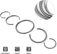 Vista 2 de GTINTHEBOX 5 piezas de anillo de cubierta de borde de tablero interior plateado para Porsche Cayenna 2010-2016, Porsche 911 2008-2019, Porsche