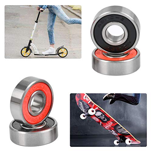 Timesetl 20 Pack 608-2Rs Ball Bearings, Double Rubber Sealed Miniature Deep Groove 608Rs Bearings For Skateboards, Inline Skates, Scooters, Roller Blade Skates, 8 X 22 X 7Mm #TOP5