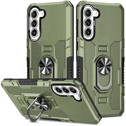 Sidande Case for Galaxy S21 5G Case, Samsung S21 SM-G991U Case, Heavy Duty Kickstand Holder Built-in Magnetic Car Mount Shockproof Camera Protective Phone Cover for Samsung Galaxy S21 5G Green Cover