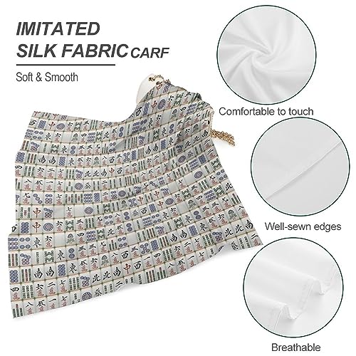 Mahjong Unisex Bandanas Print Hair Kerchief Hair Scarves Headscarf Scarf Headband Handkerchiefs4