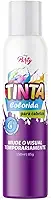 Tinta Temporária Branco 150 ml - Coloração Fluorescente Lavável para Cabelo – Efeito Brilho, Festa - Carnaval - Cosplay.