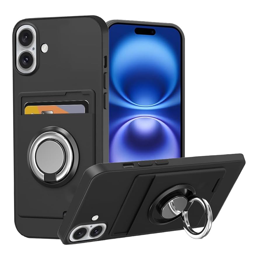 iPhone 16 Plus シリコンケースとカードケース Amazon.co.jp: Sitikai For iPhone 16 Plus ケース リング付き