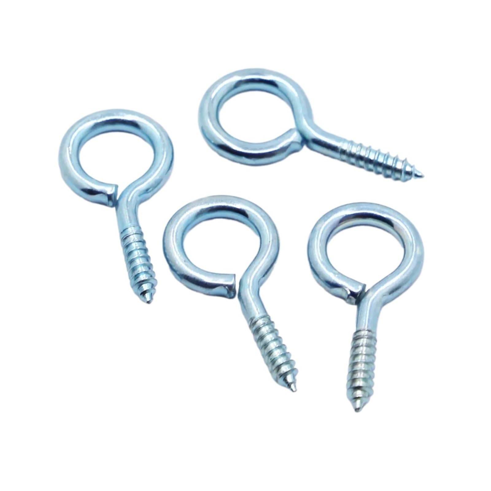 LZTDSBX Cup Hooks Screw Light Hook Screws O Ring Eye Self-Tapping Bolts(No.1 50pcs)