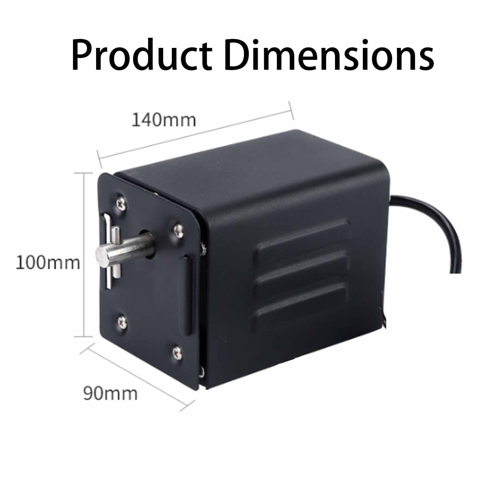 Motor Portátil para Asador Giratorio, 15 W, Universal, De Acero Inoxidable Resistente, Soporta De 40 a 60 Kg, con Inversión Automática. Ideal para Fiestas En Casa, Barbacoas Al Aire Libre
