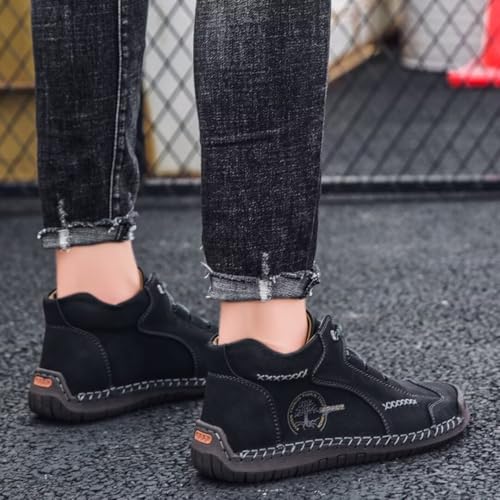 Men's Vintage Hand Stitching Comfort Soft Leather Boots4