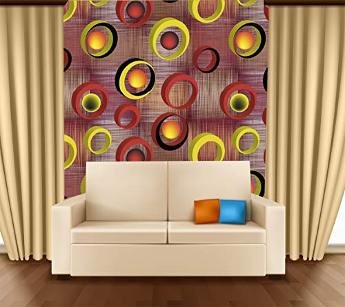 Image of DECOR PRODUCTION Self Adhesive Wallpaper Wall Sticker for Home Decor, Living Room, Bedroom, Hall, Kids Room, Play Room (PVC Vinyl, Water Proof 20 sq.ft) 16x90 Inches Each Strip