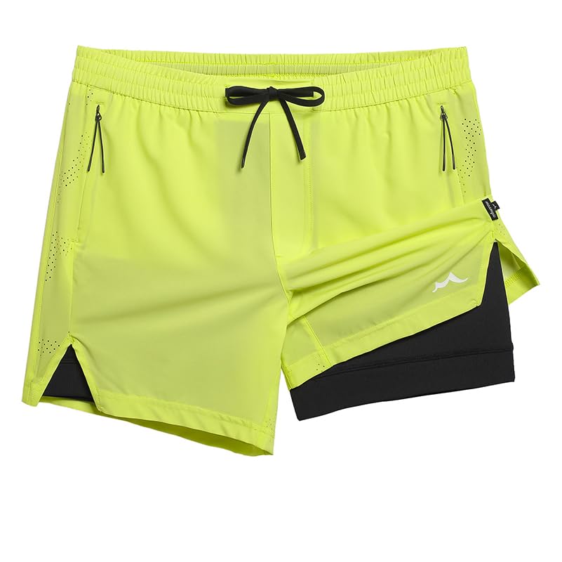 Image of maamgic Men's Athletic Running Shorts with Liner Ultra Lightweight Workout Shorts 5 inch / 7 inch