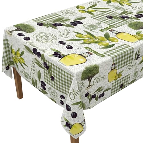Artwelt Wachstuch Tischdecke Dekorativ Gemustert Abwaschbar Knitterfrei Tischtuch Folio für Küche Esszimmer Garten Outdoor Besondere Anlässe