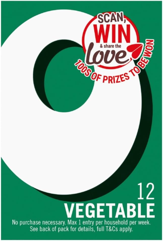 OXO 12 Full-Bodied Flavour Vegetable Stock Cubes, 71 g (Pack of 1)