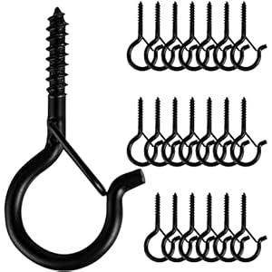 20 PCS Q-Hanger, Screw Hooks for Outdoor String Lights, Safety Buckle Design, Easy Release