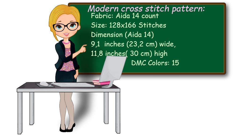 Cross Stitch Pattern Flowers PDF, Counted Modern Easy Cactus Succulenten Cross Stitch Pattern for Beginners, Simple Flowerpot Cross Stitch Chart, Home Wall Decor DIY. Materials are NOT Included!