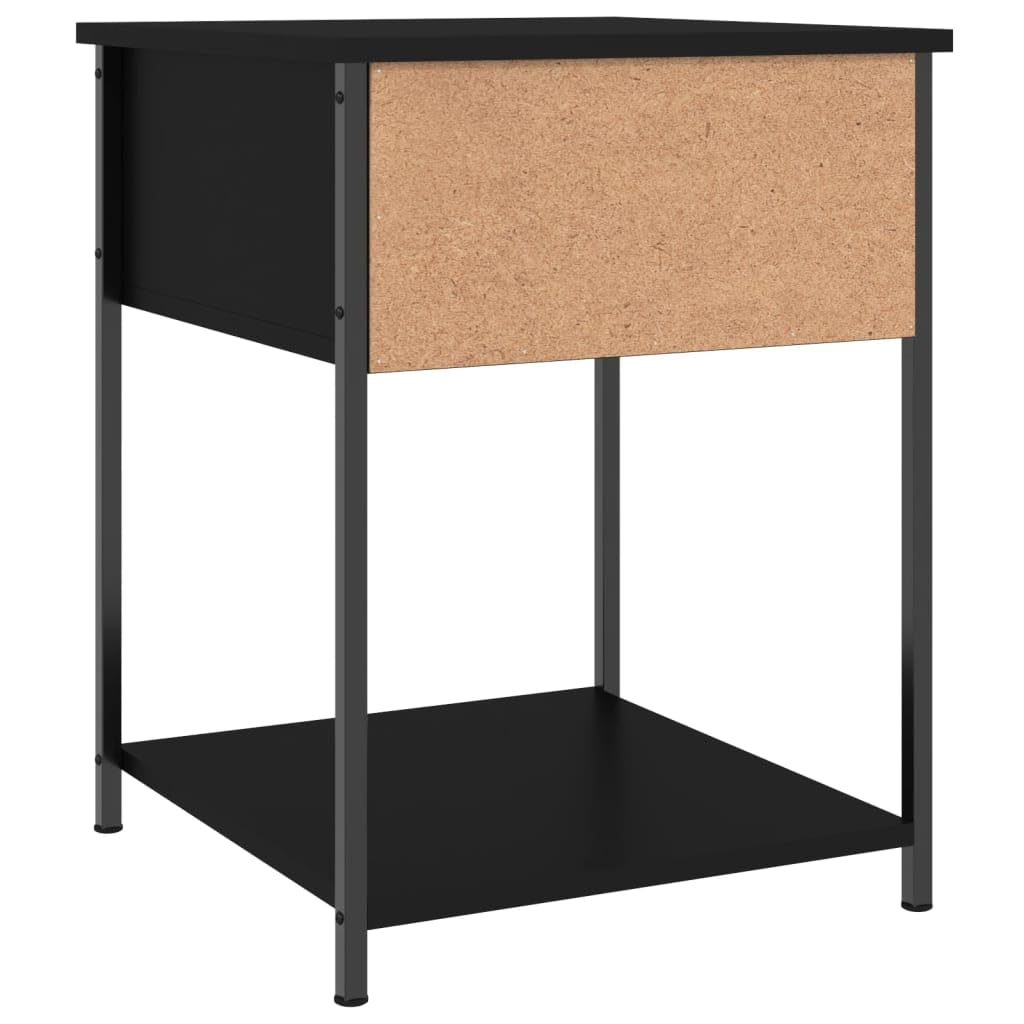 Mobiletto portaoggetti Comodino per camera da lettoComodini 2 pz Neri 44x45x58 cm in Legno MultistratoAdatto alle camere da letto