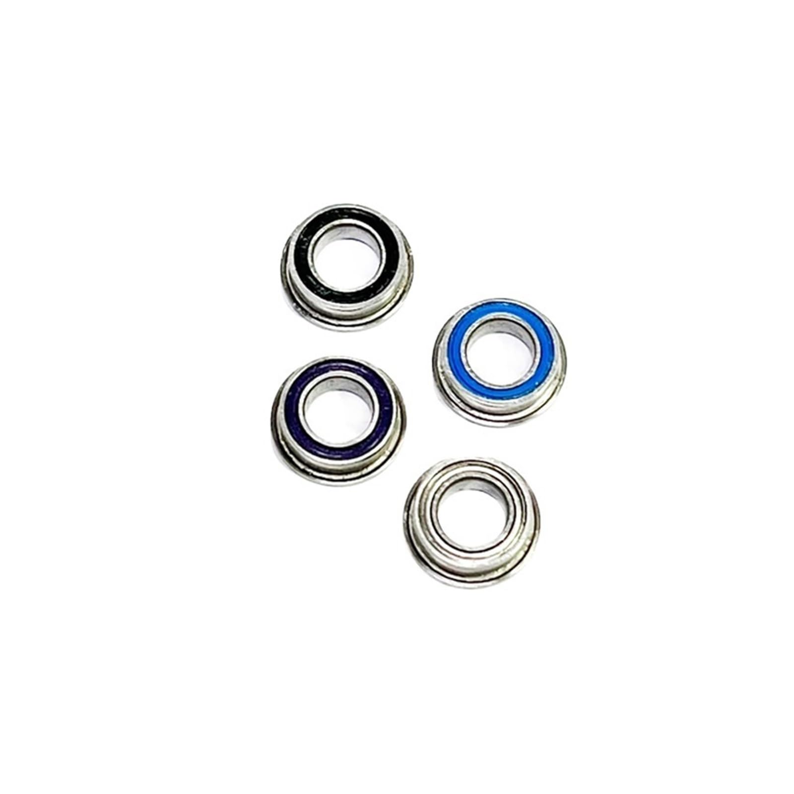 DINGGUANGHE 10pcs SMF85ZZ Miniature Stainless Steel Flange Bearing 5 * 8 * 2.5mm Flanged Ball Bearings (Style : SMF85 Blue Sealed, Size : 5x8x2.5mm)
