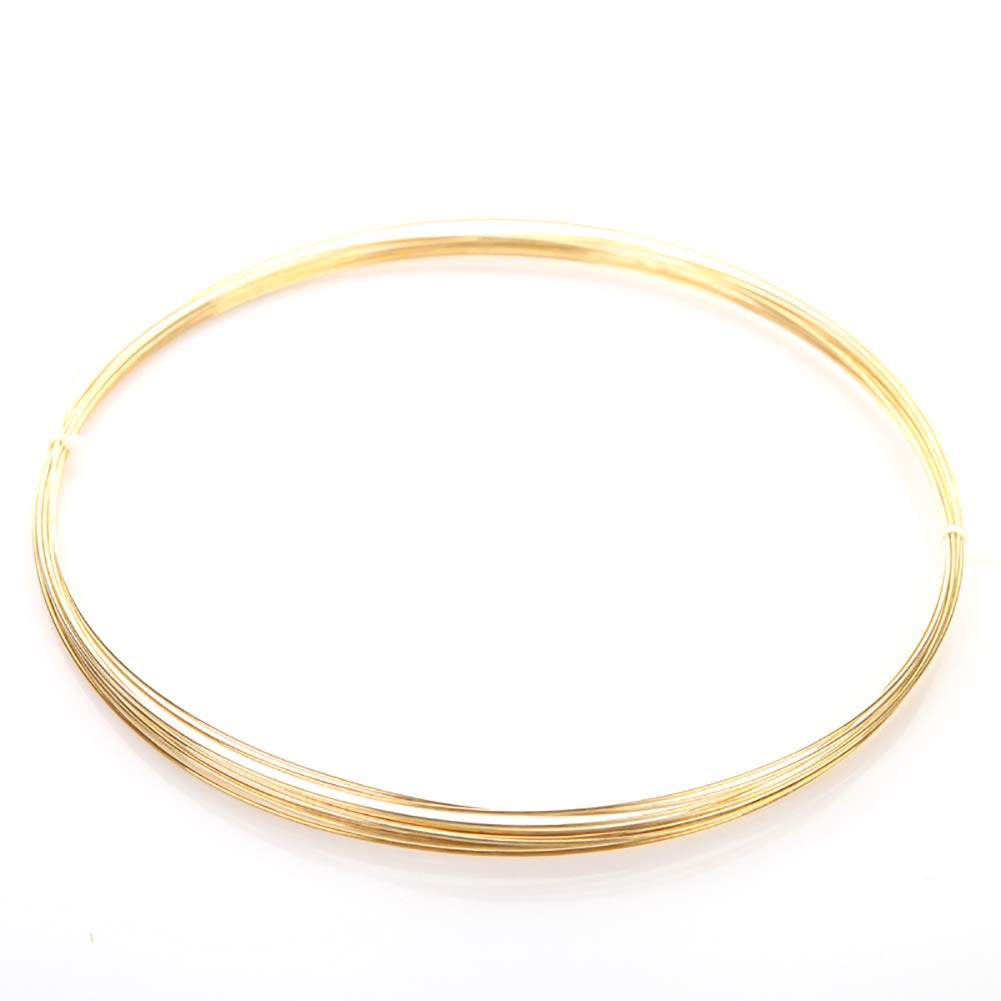 JINGCHI Massiver weicher Kupferdraht, blanker Messingdraht, Saitenleitung, Spule, einzelner massiver Handwerksdraht, elektrischer Industriedraht, 10 m(Diameter5mm)