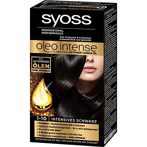 Image of Syoss Oleo Intense Permanent Intensive Oil Color (1-10 Intense Black) by Syoss