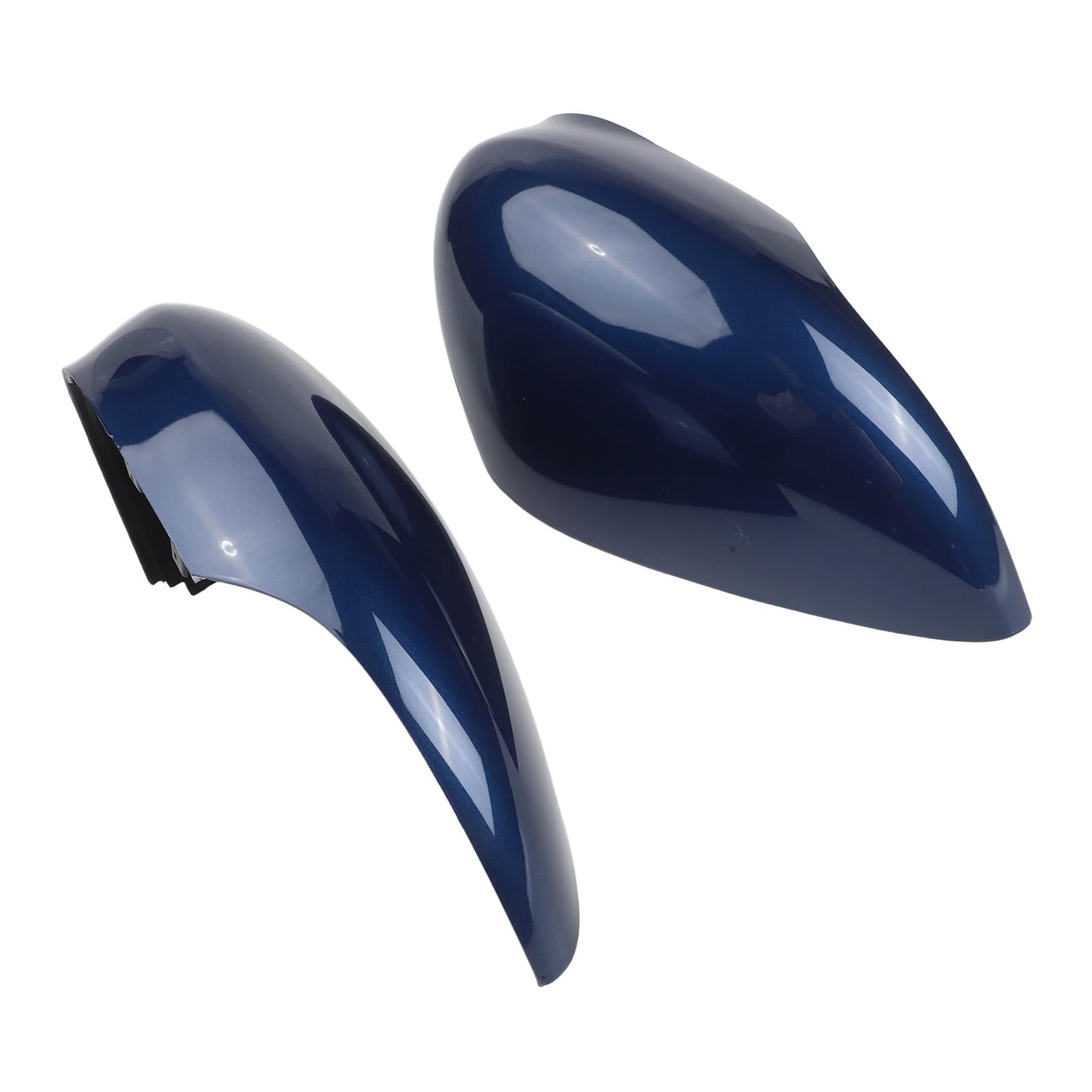 Copri specchietto laterale blu scuro, compatibili con Ford Fiesta MK7 2008-2017, coppia di ricambio sinistra e destra