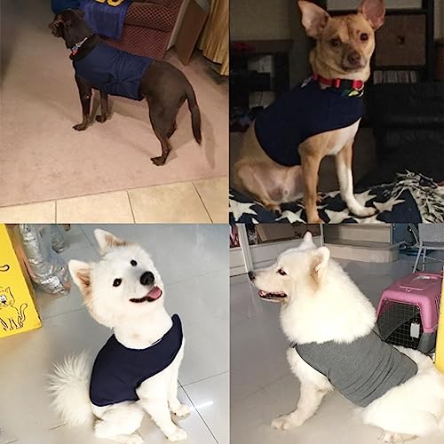 Anti-Anxiety Dog Jacket Dog Calming Coat Pet Stress Relief Shirt Warm Calming Vest Lightweight Thunder Dog Wrap Dog Anxiety Jacket(Navy Blue,XL) - Image 4