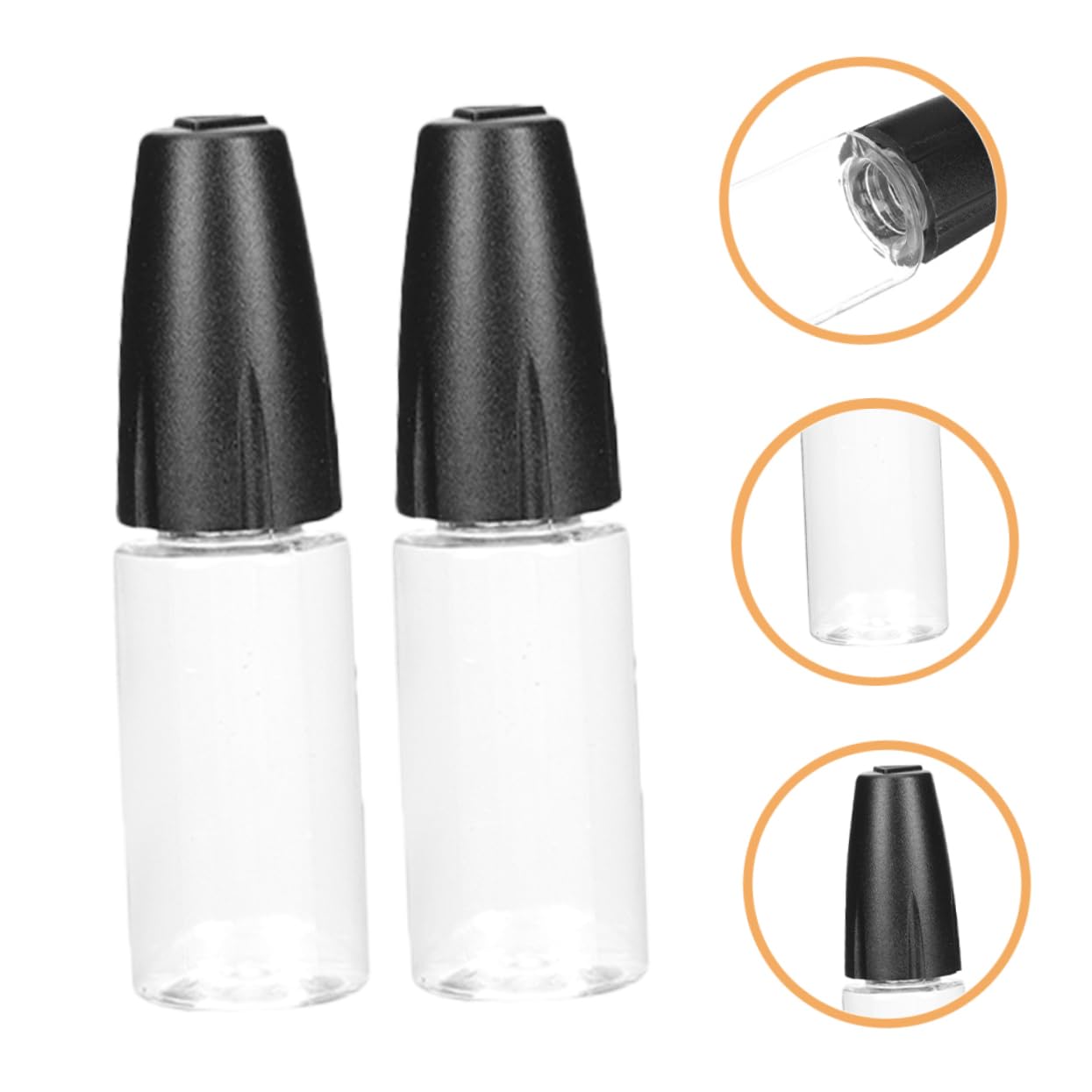 PRETYZOOM 5 Series Botella Transparente Botellas Pequeñas Cuentagotas Simple Botella Exprimible Con Punta De Precisión Frasco Aplicador Con Punta Fina Mini Botellas La Mascota 10 Piezas X 5