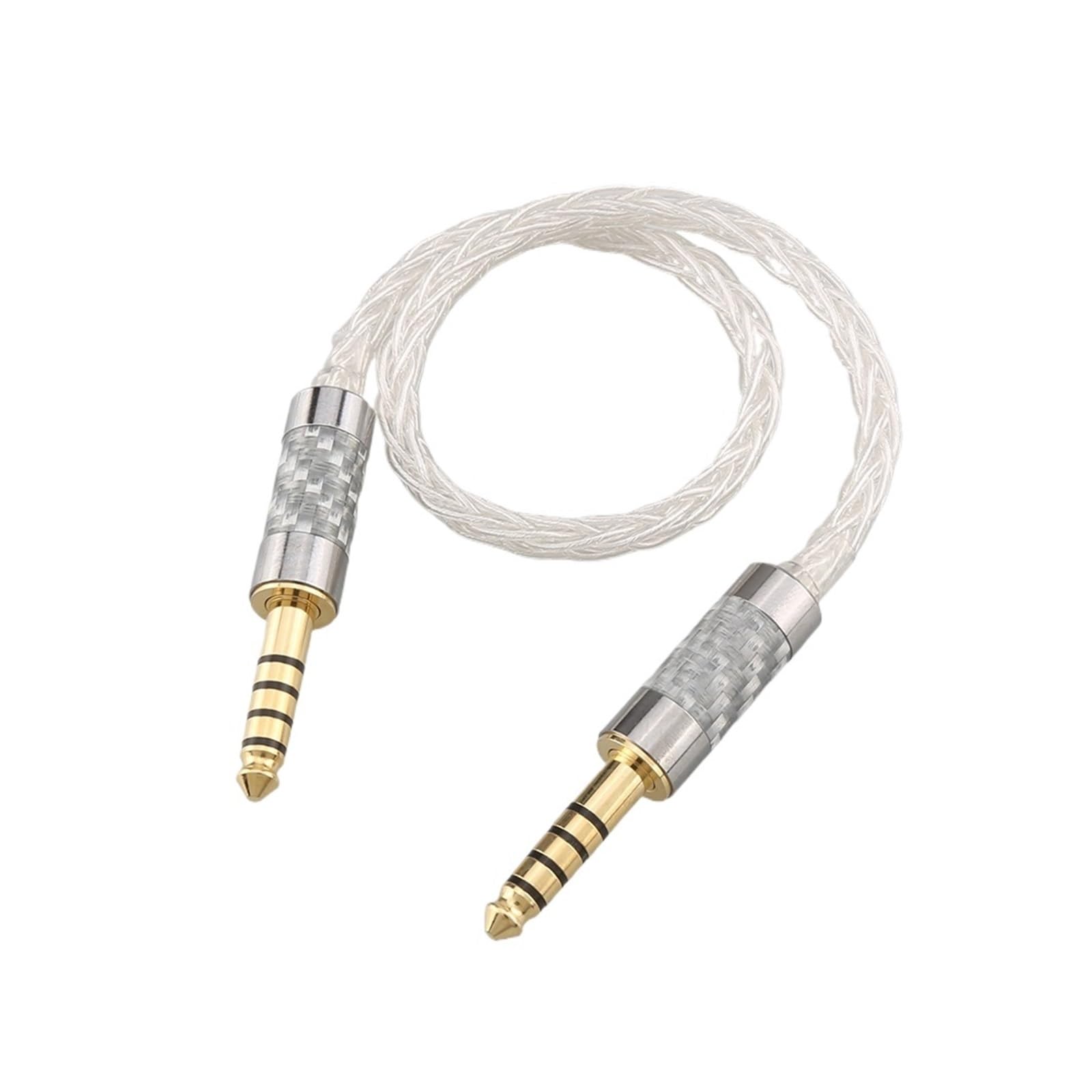 Cavo audio a 8 core in argento puro 4.4 bilanciato maschio a 4,4 mm (Size : 10cm)