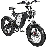 【Perfekt für Offroad-Abenteuer】Mit seinen 20X4,0-Zoll-Reifen und dem leistungsstarken Motor ist dieses elektrische Mountainbike perfekt für Offroad-Abenteuer geeignet. Es kann mühelos steile Anstiege und unebenes Gelände bewältigen und bietet Ihnen ein aufregendes und unvergessliches Fahrerlebnis.