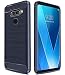 LG V40 ThinQ Case, LG V40 Case, Asmart Shock Absorption LG V40 ThinQ Phone Case Slim TPU Cover Flexible Bumper Carbon Fiber Protective Case for LG V40 ThinQ (Blue)