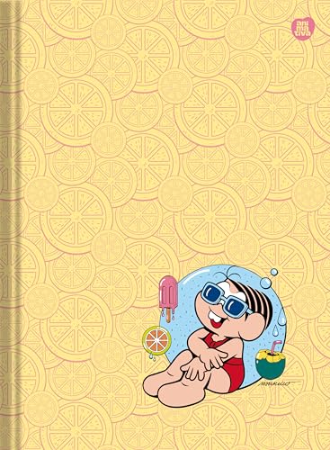 Kit de Caderno, Brochura Costurado 1/1, Capa Dura, Turma da Mônica, 80 Folhas, Animativa, Pacote com