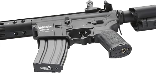 Vista 8 de Lancer Tactical Gen 2 Proline M4 Rifle de aire comprimido de metal completo de 9 pulgadas/14 pulgadas con grúa (ETU y Mosfet incluidos)