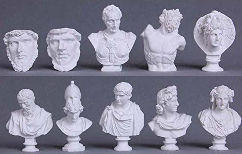 Plastic Sculpture- Set of 10pcs - Hard Plastic Resin Figurine - ST02